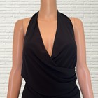 Vintage Y2k Slinky Black Mini Dress - Japanese Koji Yohji Xs s