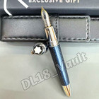 Montblanc Meisterst  ck Solitaire Blue Hour Legrand Fountain Pen W  Box   Pouch