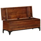 Storage Trunk Brown Solid Acacia Wood Large Storage Trunk Vidaxl