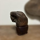 Japanese Unique Pattern Suiseki Stone Bonsai Natural Viewing Rock 11 Cm