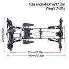 Carbon Fiber Lcg Chassis Frame Rails Gearbox Set For 1 10 Axial Scx10 Rc Crawler