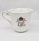 Vintage 1953 Taylor   Kent Bone China Queen Elizabeth Ii Coronation Teacup Mug