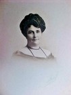  Antique Victorian Wood Frame Wonderful Old Photo Beautiful Lady W Chain Hanger