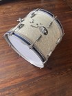 Rogers Holiday White Marine Pearl Bass Drum 20    Beavertail