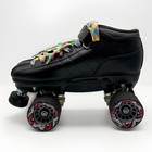 Riedell Cayman R3 Quad Speed Roller Skates Size 7 Black Sure-grip