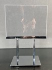  5  Acrylic 7 x5 5  Retail Store Display 4  Chrome Base Countertop Sign Holder