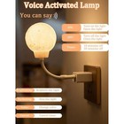 Voice Control Moon Lamp Led Three Brightness Adjustment Night Light For Kids Use