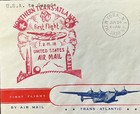 1939 First Flight Cover  Northern Trans-atlantic F a m  18  New York To Canada 