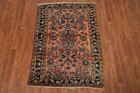 Vegetable Dye Traditional Hand-knotted Foyer Rug Rust Wool Accent Carpet 3x5