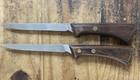 Lot Of 2 Vintage Western Filet Boning Knives - Made In Usa Knife Model S-w766