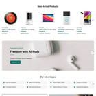 Electronics Market Websites Design For Sale With Free Vps Web Hosting