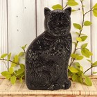 Vtg Cast Iron Black Kitty Cat Doorstop Artmark 1992 Taiwan 9  X 5  3 9 Lbs
