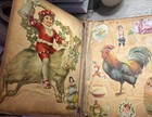 Victorian Scrapbook Album Floral Embossed Cover Ephemera Die Cuts
