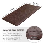 Wiselife Kitchen Mat Cushioned Anti Fatigue Floor Mat 17 3 x39  thick Non Sli   