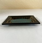 Mcm 50s 60s Allied High Fidelity Art Award Atomic Glass Ashtray Ash Or Pin Tray