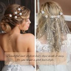 20pcs Mini Rhinestone Flower Hair Clips - Cute Crystal Pins For Silver