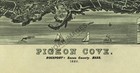 Bird s Eye Map Of Pigeon Cove Rockport Essex County Ma C1886 16x24