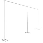 20x10ft Heavy Duty Backdrop Stand Kit - Wedding event Pipe Frame W weighted Base