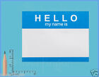 100-250 Labels     Hello My Name Is     Name Tag Id Badge Stickers Peel   Stick Blue