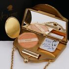 Vintage 1950 s Volupte Carryall Purse Compact Unused Excellent Powder Lipstick