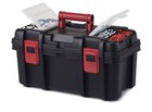 16-inch Toolbox  Plastic Tool And Hardware Storage  Black