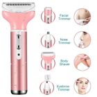 4 In 1 Women Electric Shaver Rechargeable Waterproof Razor Painless Epilator 