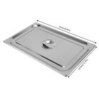 6 Pack Hotel Commercial Steam Table Food With Lid Stainless Steel