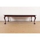 Henredon Style Chippendale Mahogany Extension Dining Table  Newly Refinished