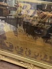 58    Budweiser King Of Beers Clydesdales Mirror Advertising Sign Bar Pub Framed