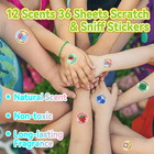 Scratch And Sniff Stickers - 864 Pieces  12 Different Scents  36 Sheets - Reward