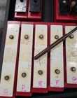 Vintage Metallophone-speckengeil-xylophone 20 Bars Kitching ludwig With Case  