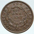 1837 United States Us Hard Times Political Token W Liberty Not One Cent I88201