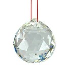 Faceted Crystal Sphere 1 25  30mm Clear Feng Shui Rainbow Sun Catcher Prism Ball