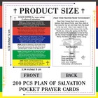Zhanmai 200 Pcs Gospel Tract Card Plan Of Salvation Cards Pocket Holy    