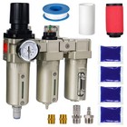 1 2  Npt Air Dryer For Compressor - 3 Stage Water Separator  Filter   Regulator