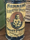 Antique Late 1800s Mennen s Borated Talcum Toilet Powder Tin Infant   Adult