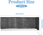 2pcs Table Tennis Net Nylon Pingpong Net For Indoor Outdoor School Gym Black Tab