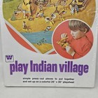 Vintage 1974 Whitman Press Out Books - Play Indian Village New Sealed