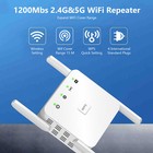 1200mbps Wireless Wifi Extender Signal Booster Extend Wi-fi Signal White