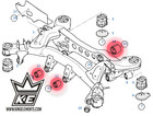 Rear Differential Mount Kit Bmw E90 E91 E92 93 And Others
