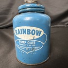 Vintage Eagle Mfg  Blue Rainbow Pump Thumb Oiler Wellsburg West Virginia
