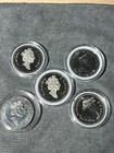 Canada 1976  1978  1990 1991 X2 Silver Dollar -- Lot Of 5