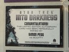 Star Trek Into Darkness Simon Pegg Rare Autographed Insert Card 2013