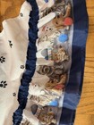 Vintage Dog Cat Kitchen Curtain Tier Panels Pair 28x24 Pet Puppy Kitten Print