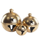Member s Mark Jingle Bell D  cor  Gold  Set Of 3