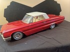 Rare Vintage 1960s Ichiko Japan Ford Thunderbird Retractable Roof 15 25  Tin Car
