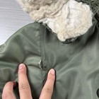Vintage Usaf M-65 Jacket Mens Large Green Hooded Nylon Heavy Parka Korea 80s