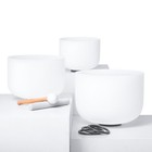 8 b 10 f 12 c 3pcs Set Crystal Singing Bowl Chakra Sound Healing Bath Bag