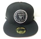 Inter Miami Cf New Era Mls Team Logo 59fifty Black pink  7-1 4 Fitted Hat Cap