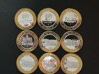 Lot Of 9 Iconic Las Vegas Casino Clad Silver Strikes  Lv  Nv 